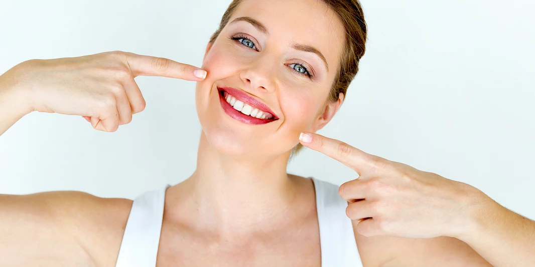 woman smiling